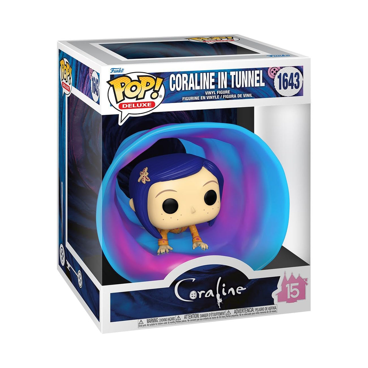 Funko Coraline Deluxe tunnel figure, ideal for compact display and shelf-worthy collection