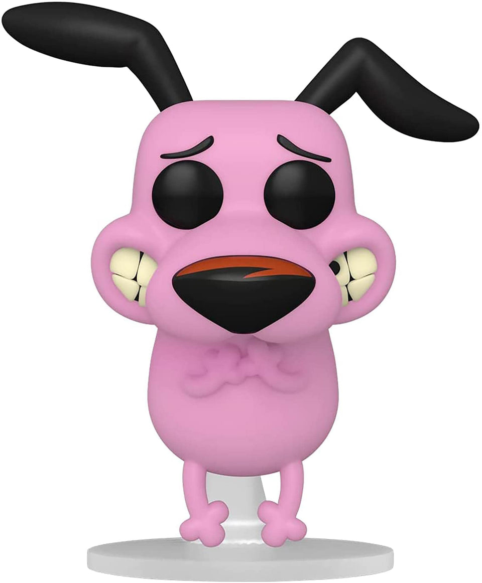 Funko Courage the Cowardly Dog pop figure, 3.75-inch display-ready collectible for fans.