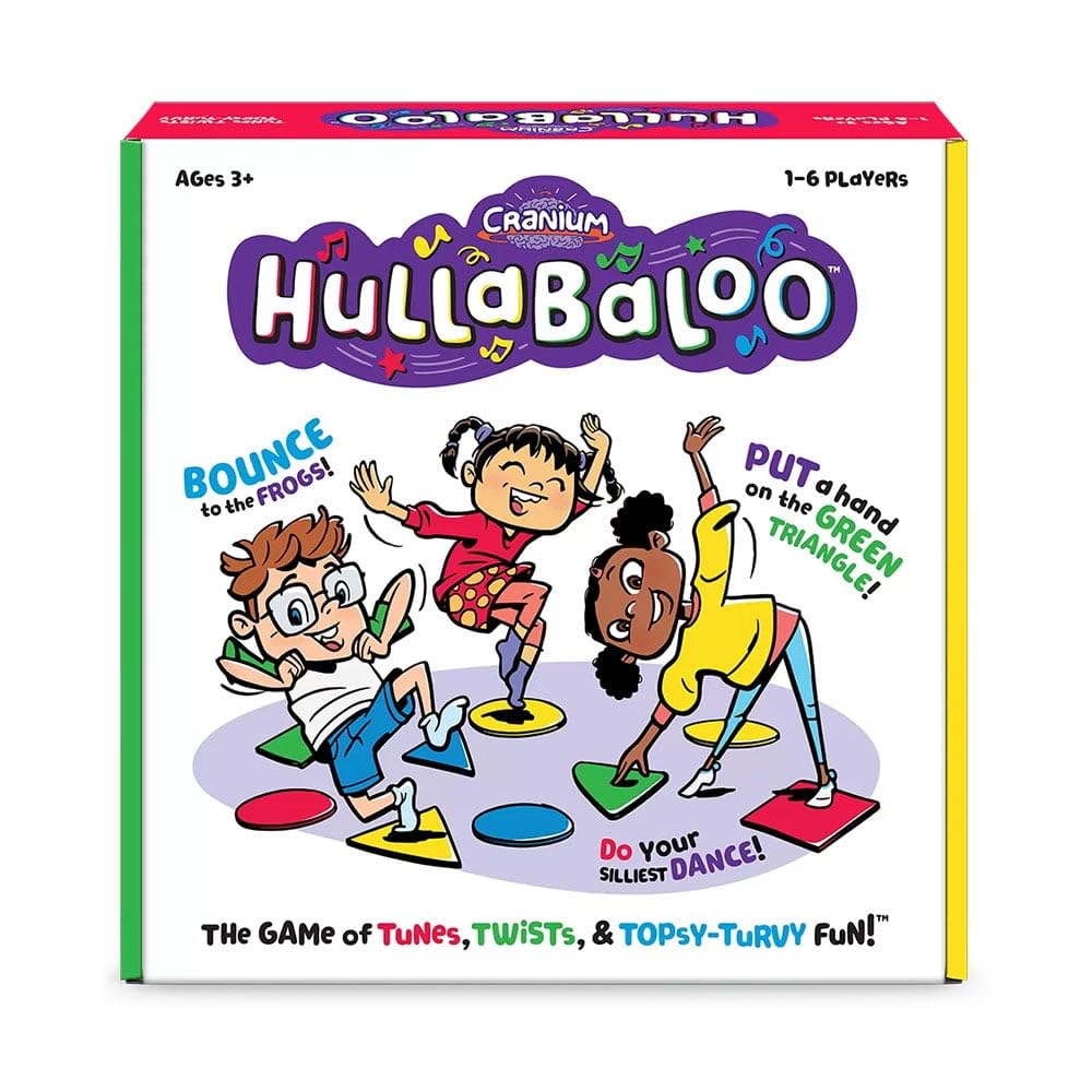 Funko Cranium Hullabaloo game on play area encourages active parent-child interaction and giggles