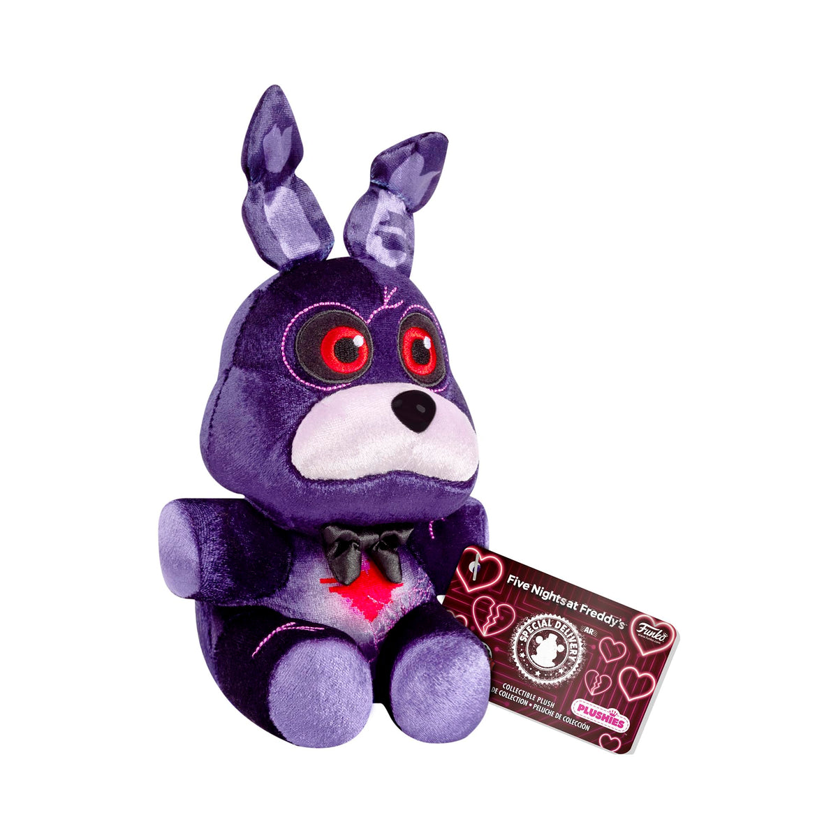 Funko FNAF Blkheart Bonnie plush nap-pillow; cozy companion for breaks.
