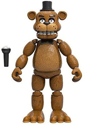 Freddy Fazbear on window display box, perfect for shelf presentation and gifting.