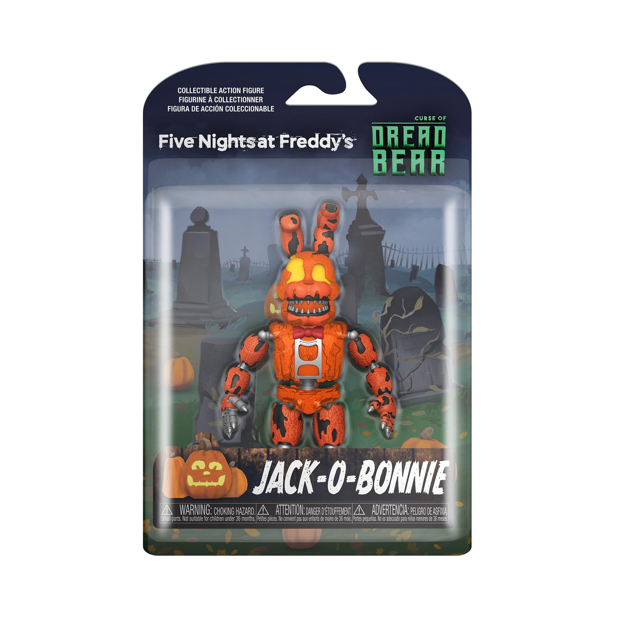 Funko Jack-o-Bonnie 5in figure front view, ideal for shelf display and collection.
