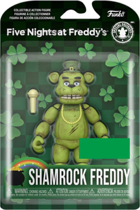 Funko Shamrock Freddy plush action figure front view for festive display