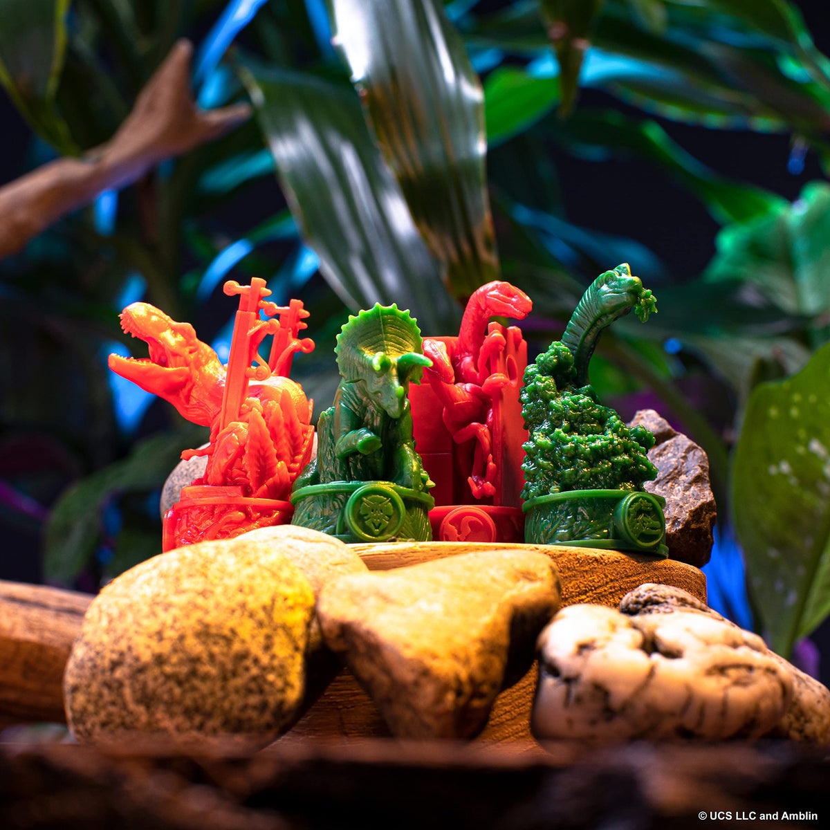 Play session visuals of Funko Isla Nublar inviting collaborative decision making.