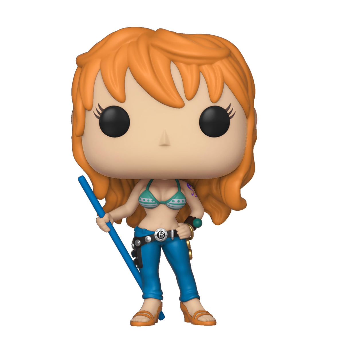 Funko Nami pop side view, ideal for compact shelf display