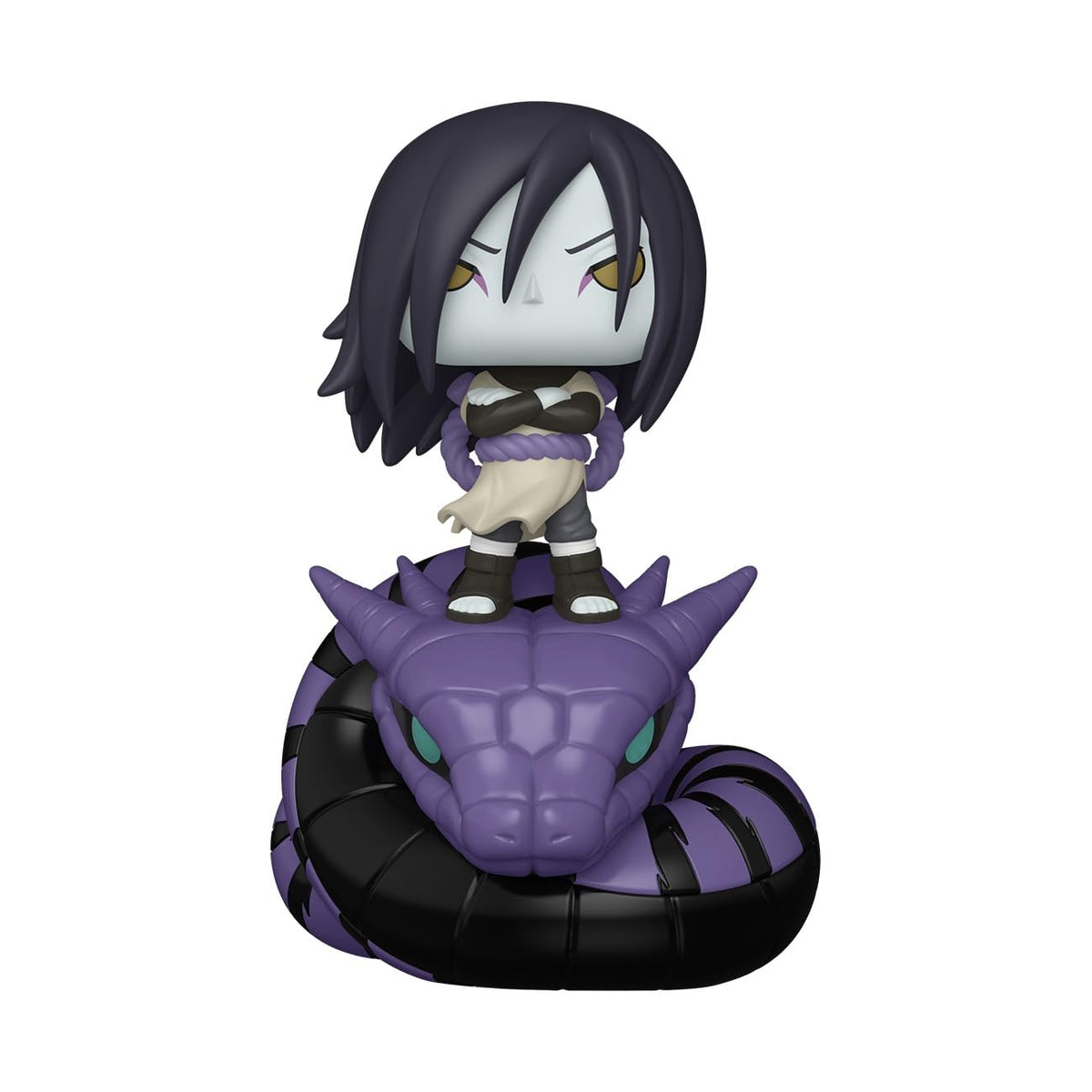 Funko Naruto Orochimaru with Manda ride side view for dynamic shelf display.