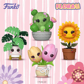 Funko Pop! Plants Flora Sunflower, side view, pairs well with other POP! Plants.