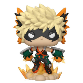 Funko Pop! Animation Katsuki Bakugo Explosion window box packaging showcases the collectible.