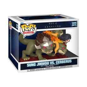 Funko Pop Deluxe Sung Jinwoo vs Cerberus front view ideal for display