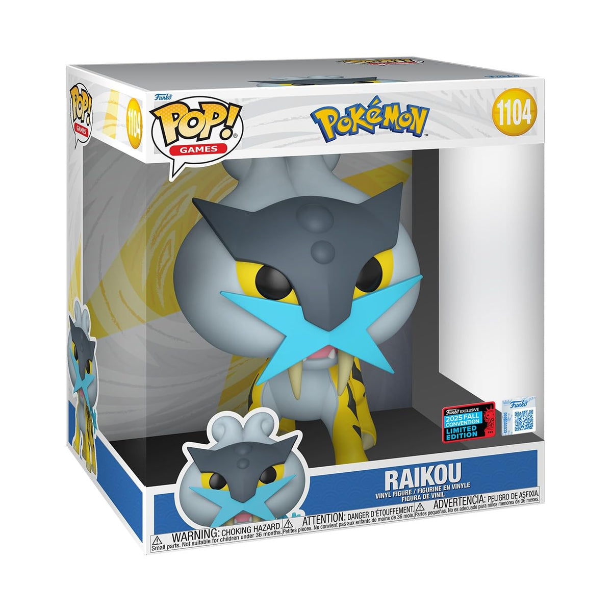 Funko Pop Jumbo Raikou front view for a striking display centerpiece
