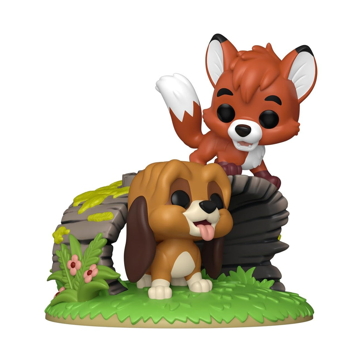 Closeup of Tod and Copper sculpt details.