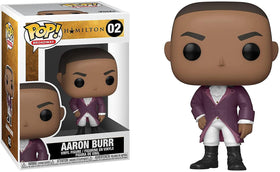 Funko POP Hamilton Aaron Burr close-up highlighting vibrant multicolor vinyl finish