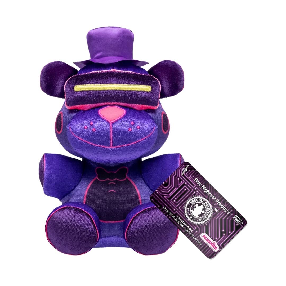 Funko Pop! Plush FNAF VR Freddy glow detail for shelf display.