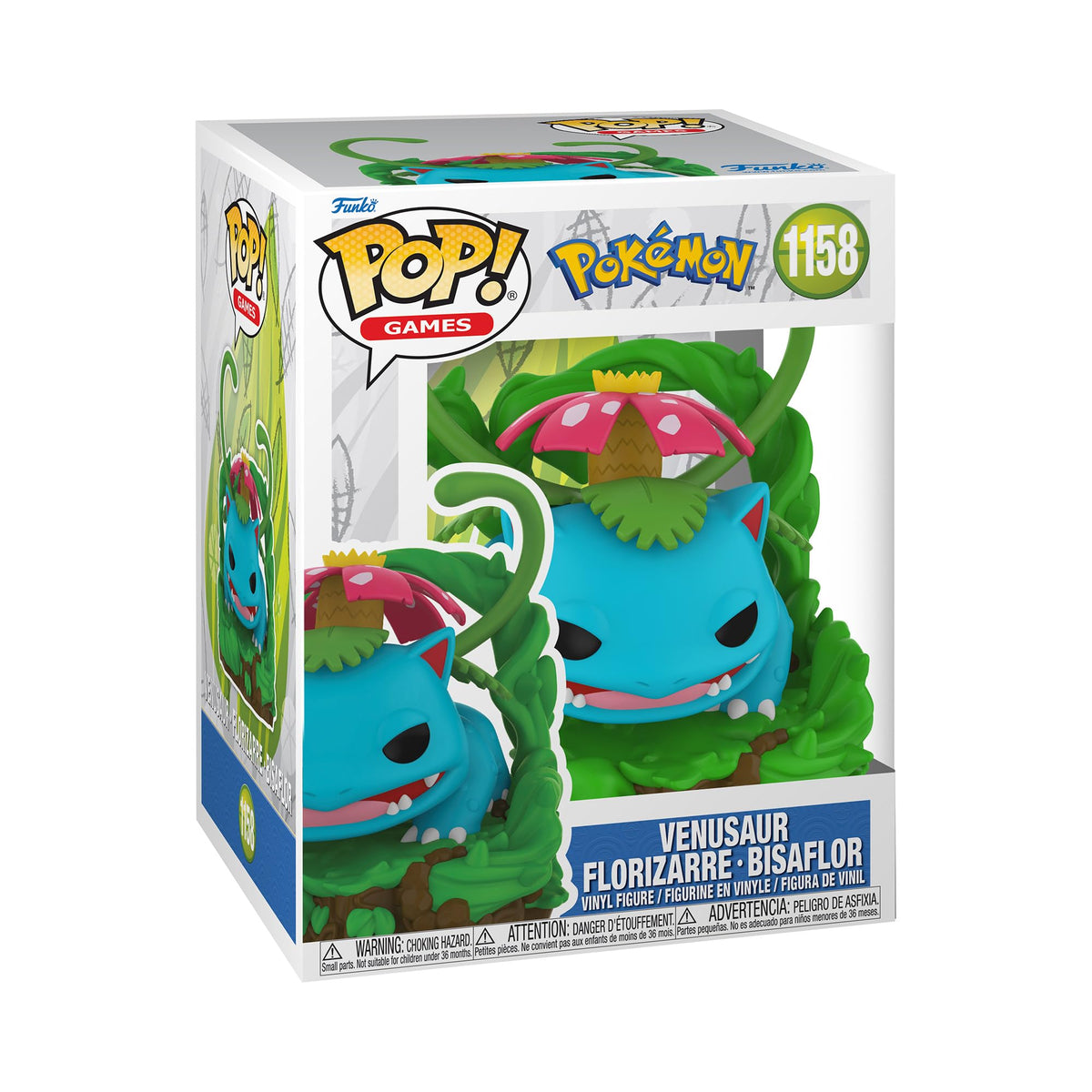 Funko Pop Premium Venusaur figure ready for display on a shelf or desk