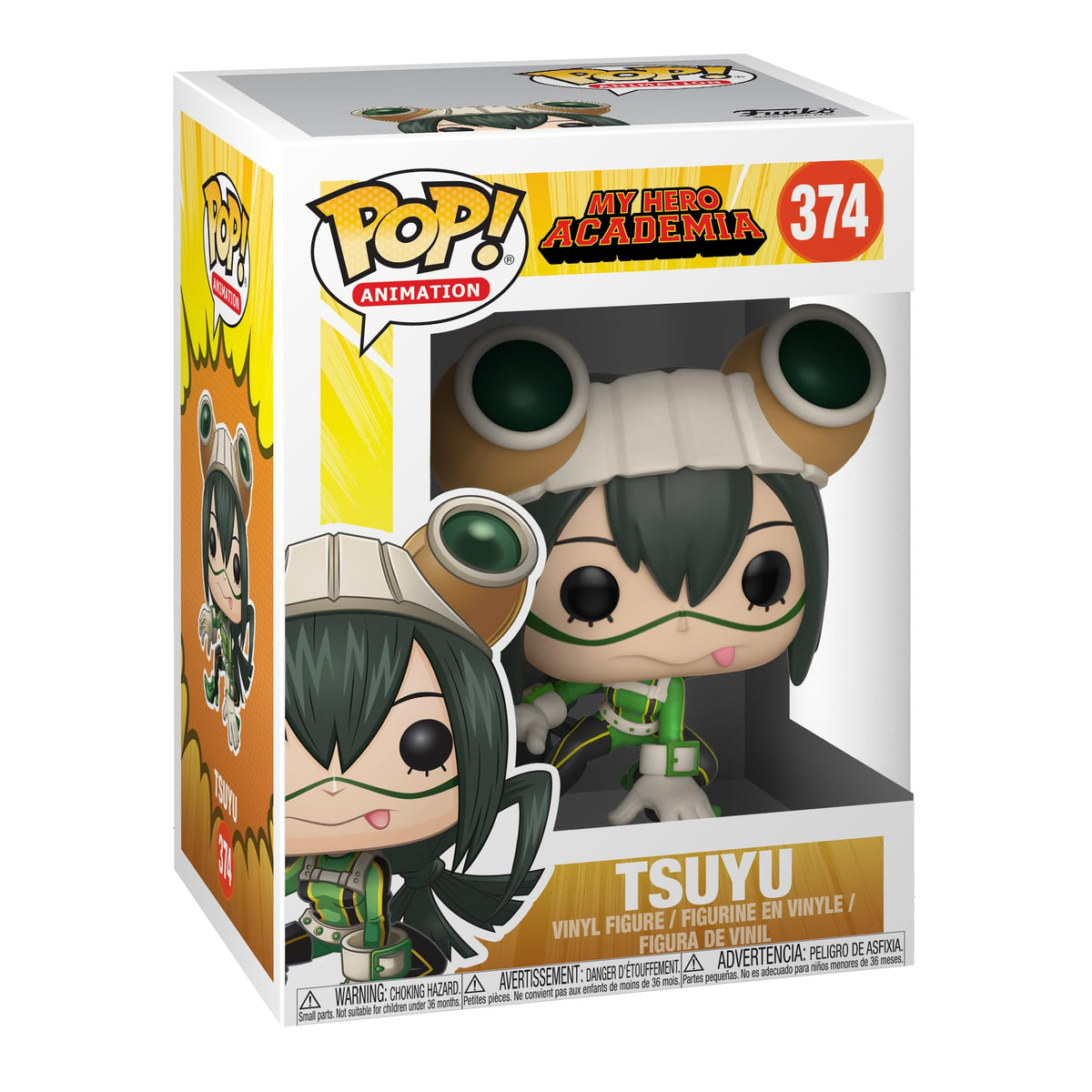 Funko Pop Tsuyu front view figure for display and collection.