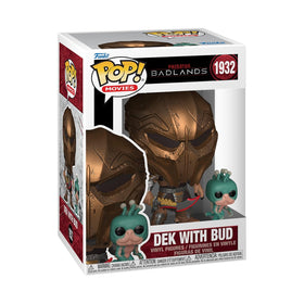 Funko Pop!&Buddy Predator Badlands DEK with Bud figure for display and collection.