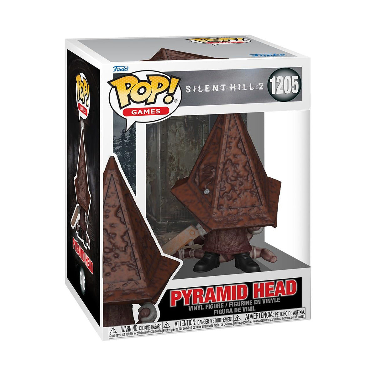 Funko Pyramid Head front view highlighting bold display for your collection.