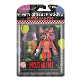 Funko Rockstar Foxy pizza simulator figure, 4-inch, ideal for display on desks or shelves.