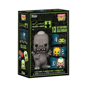Funko Simpsons Advent Calendar door opening reveals new figure for daily excitement