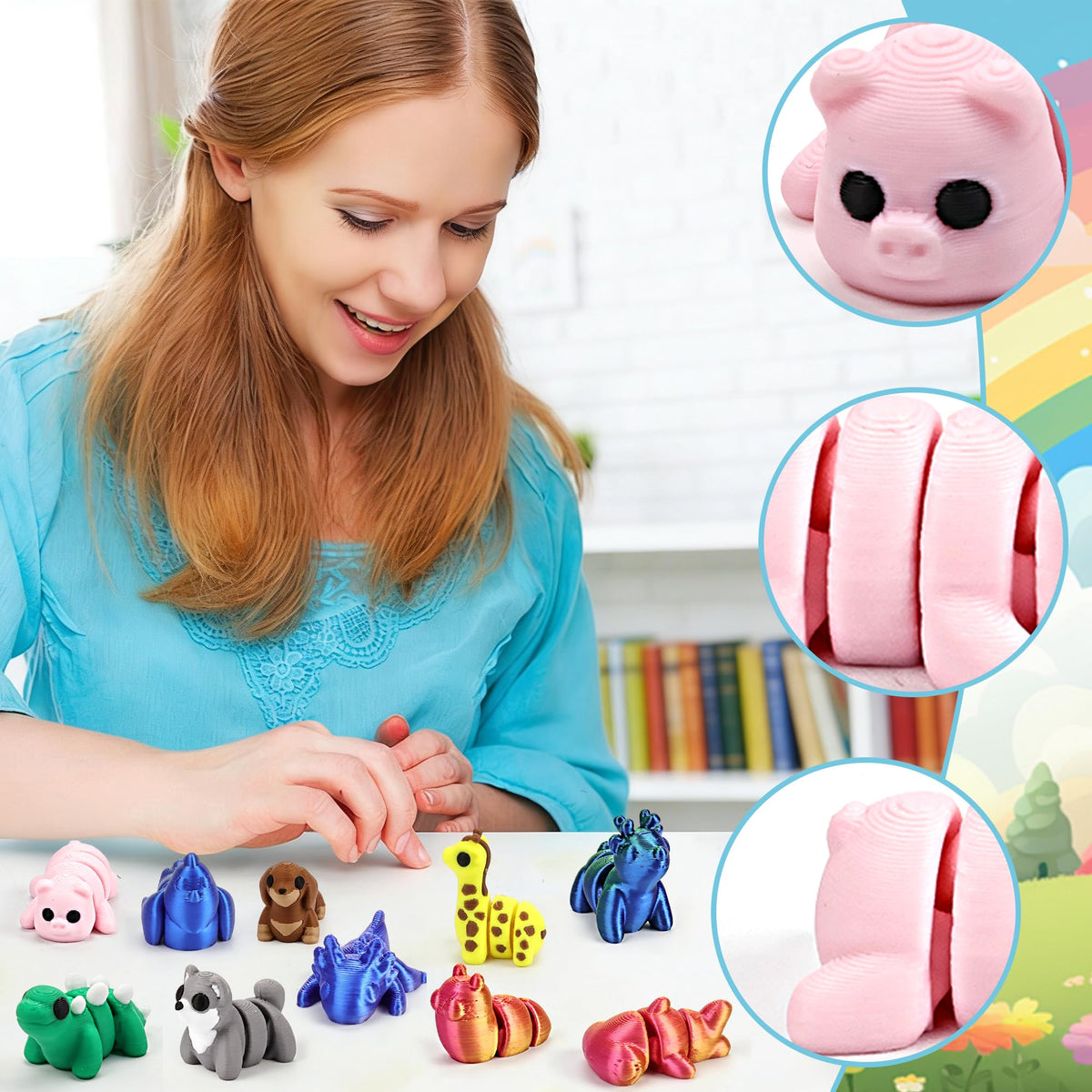 FUNKY STORE articulated pocket fidgets, ideal for focused, portable fun.