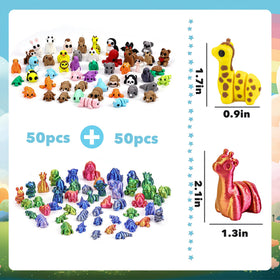 FUNKY STORE mini animal figures collection, perfect for gifting and display.
