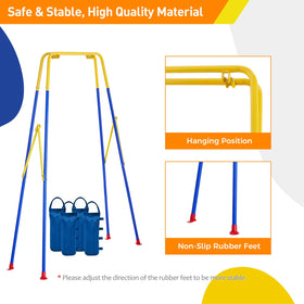 Funlio sandbags attached to legs provide added stability during kids' play.
