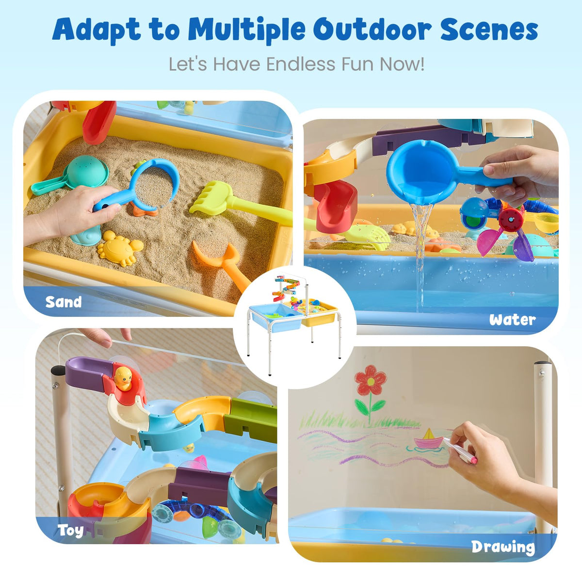 FUNLIO 3-level height options adapt to growing children.