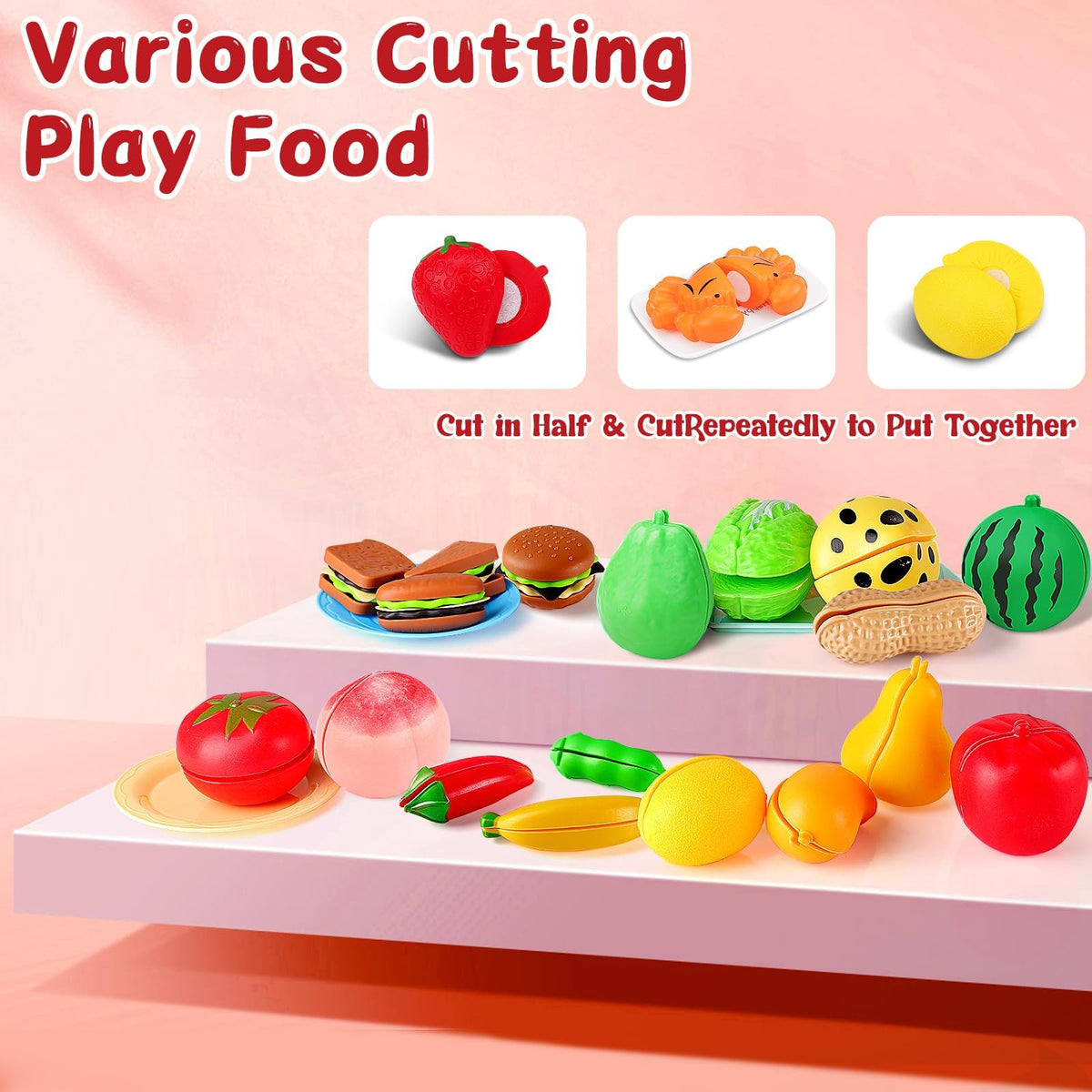 FunMission 134pcs pots and pans set for realistic cooking practice and fine motor skills.