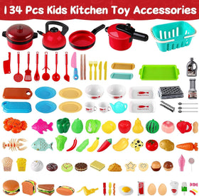 FunMission 134pcs pressure cooker toy for role-play meals and storytelling.