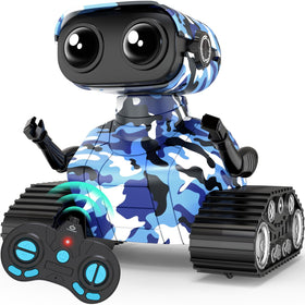 FunMission robot toy performing a dance demo to spark imaginative play