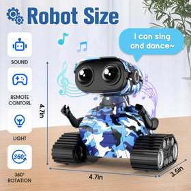 FunMission robot toy with LED eyes for colorful play visuals
