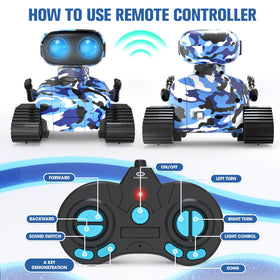 FunMission remote control robot toy designed for easy kid steering