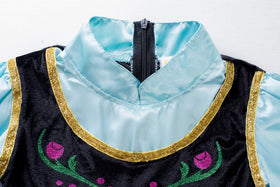 Funna Princess blue costume with wand and crown for magical role play