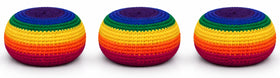 Funny Guy Mugs footbag ball handmade crochet Guatemala for durable, balanced kicks.