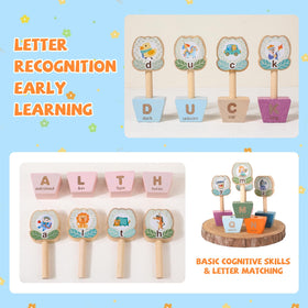 Funny Old Man toddlers 3-5 set fosters fine motor skills through engaging matching activities.