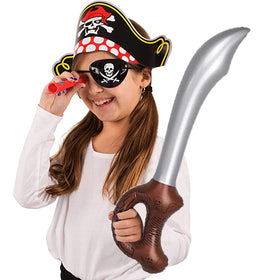 Funny Party Hats eye patches close-up for imaginative pirate play