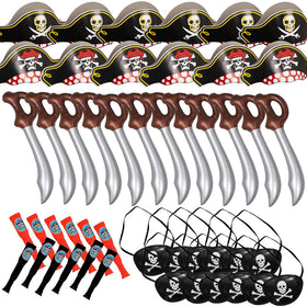 Funny Party Hats pirate hats close-up for kids' party fun