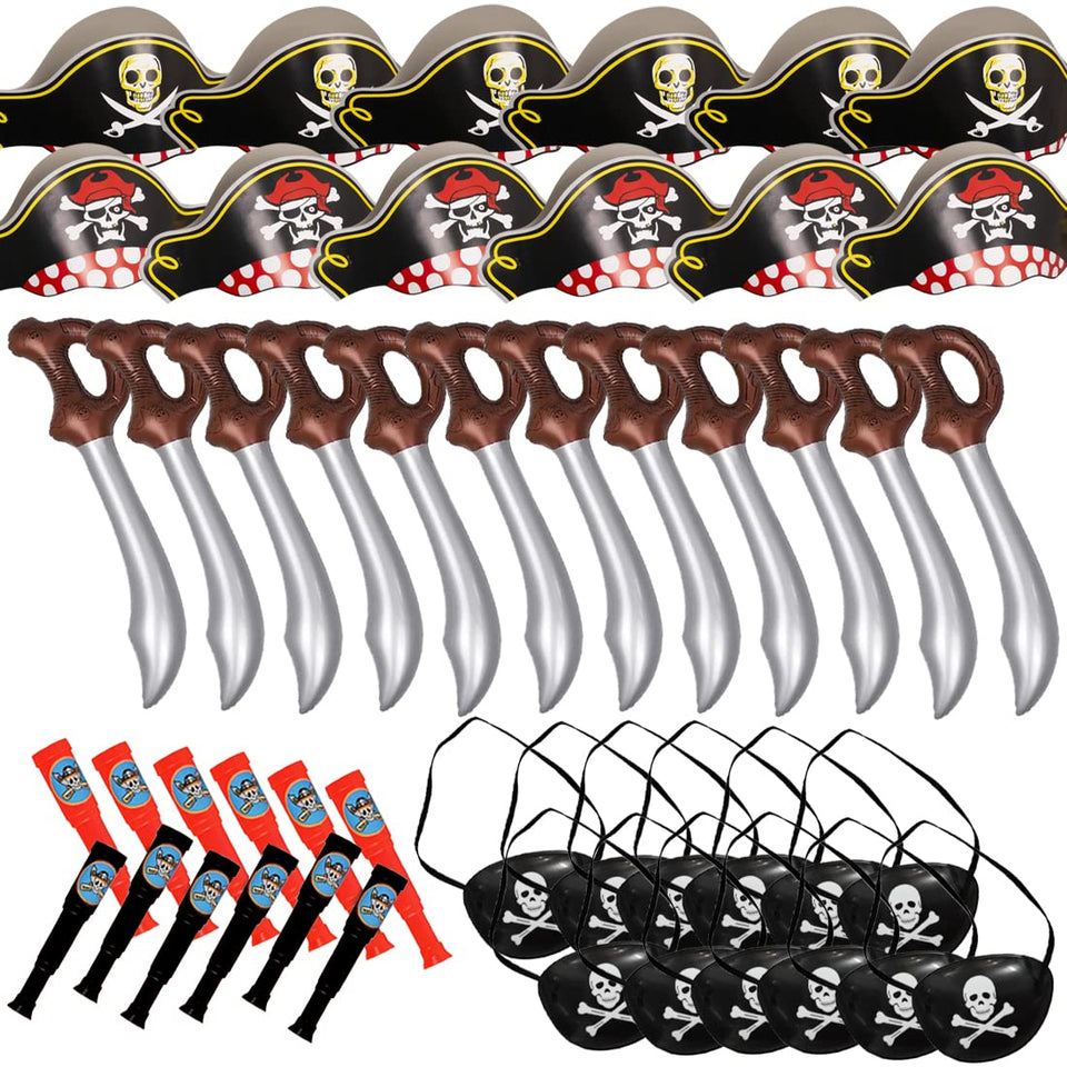 Funny Party Hats pirate hats close-up for kids' party fun