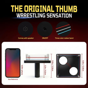 Funny Santa thumb wrestling ring lights add visual excitement during matches.