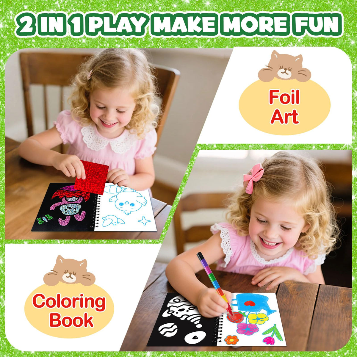 FunnyB&G Easter coloring books dual-sided for versatile artistic fun