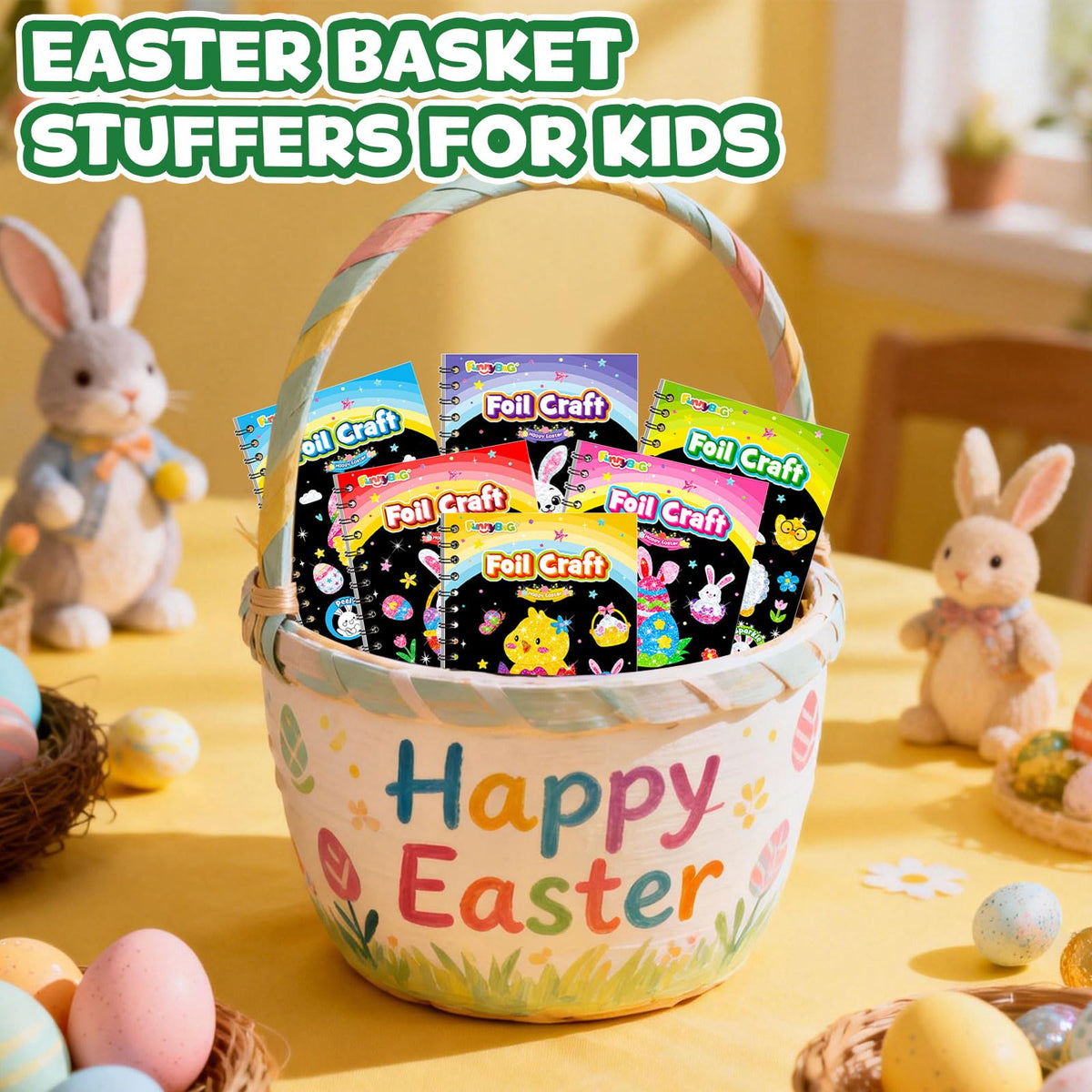 FunnyB&G easy-mess-free foil art makes quick, creative play possible