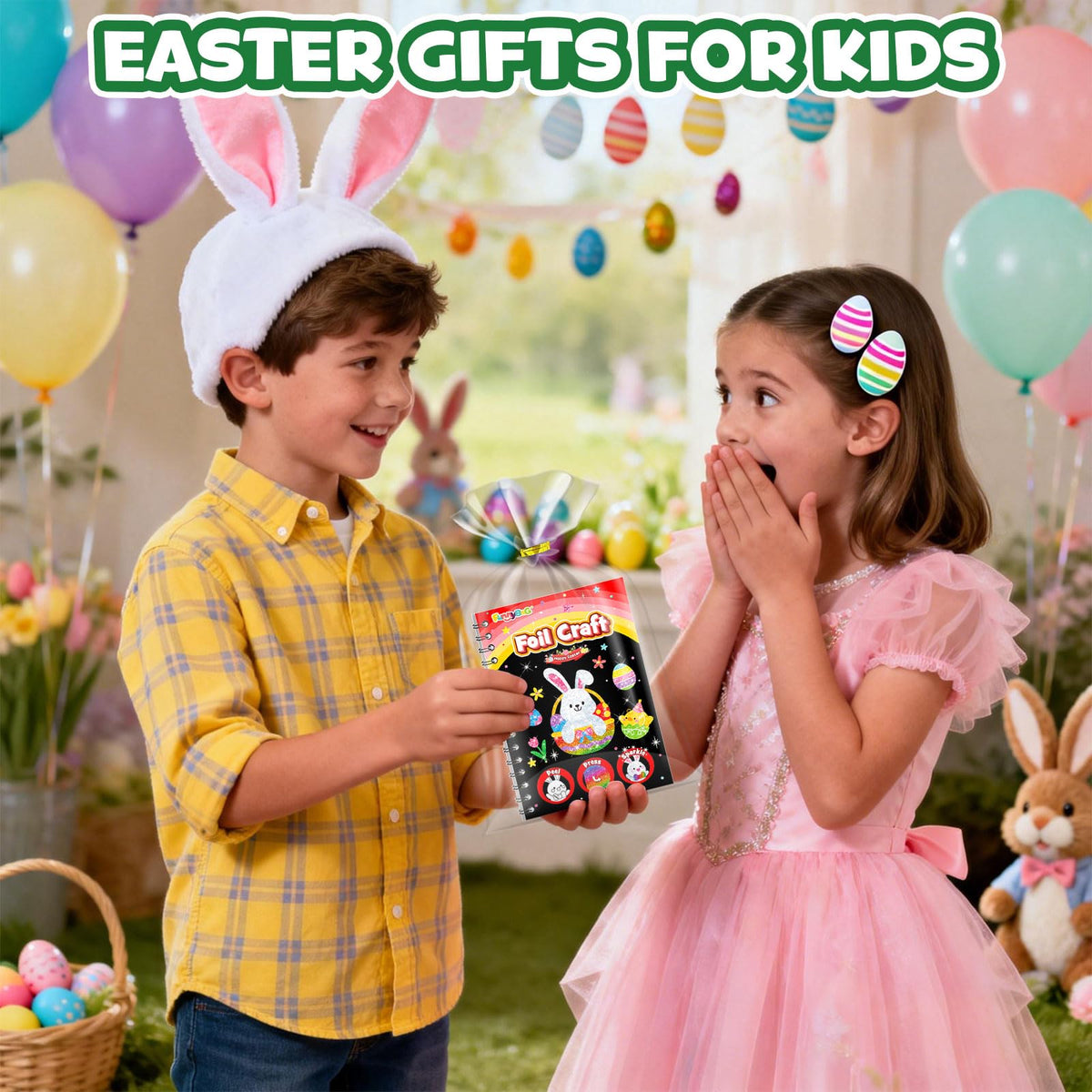 FunnyB&G glitter foil art creates sparkling projects with mess-free results