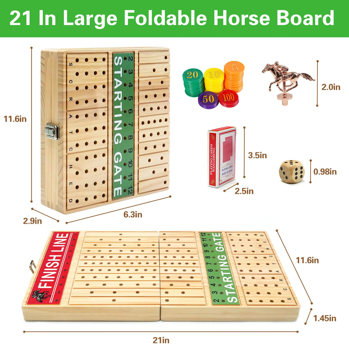 FUNNYB&G Thick wooden board, sturdy surface for accurate spins during play.