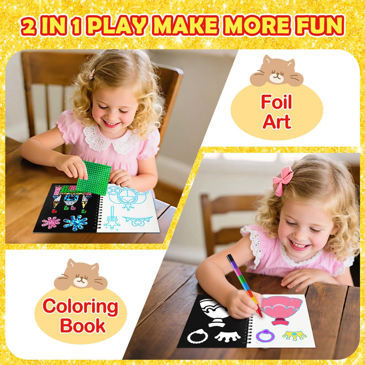 FUNNYB&G fairy foil art kit adds magical shine to creative playtime.