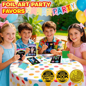 FUNNYB&G ocean foil art kit invites bright colors and calm focus through simple steps.