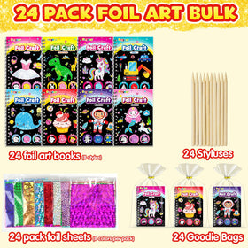 FUNNYB&G princess foil art kit for kids inspires creativity with easy, mess-free activities.