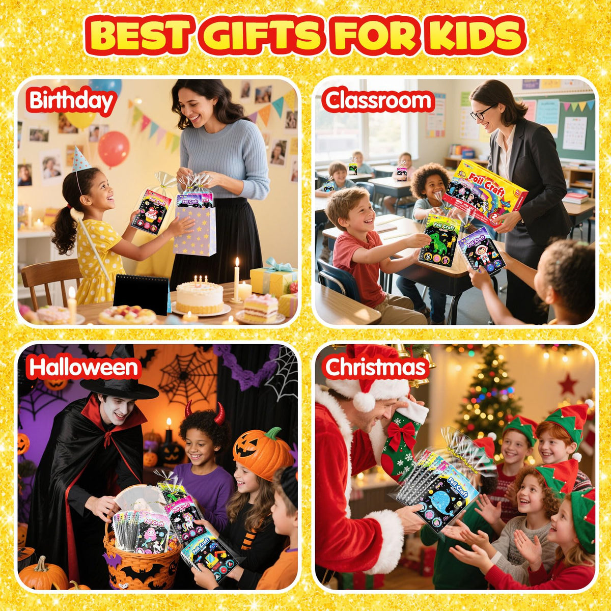 FUNNYB&G space foil art kit launches imagination with sci-fi flair.