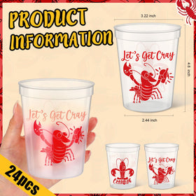 Funnymoom clear 16oz cups showcase drinks and prevent spills