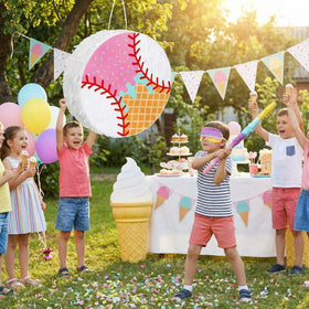 FunooFuno ice cream drip pinata ready to be filled with candies