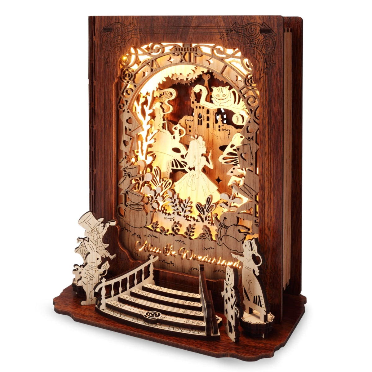 FUNPOLA Alice in Wonderland 3D puzzle nightlight lights up bedtime stories
